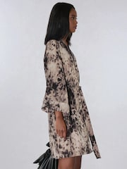 Religion Brown Isabel Tunic Shirt Dress With Tie Waist And Pockets - Image 3 of 5