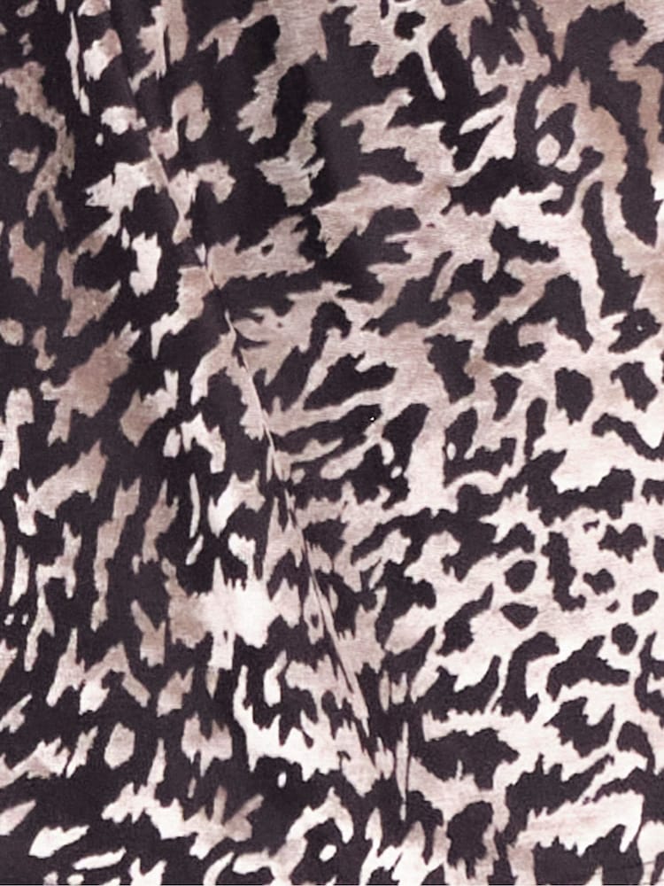 Religion Animal Emmy Tunic Dress In Golden Zebra Animal Velvet Jersey - Image 5 of 5