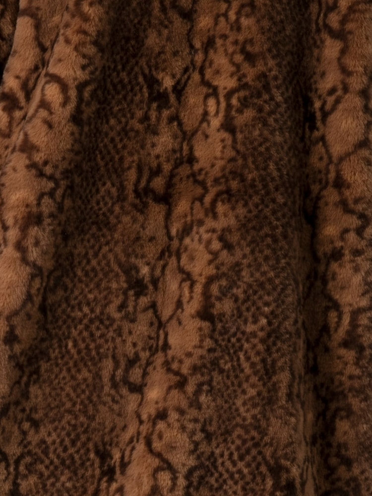 Religion Animal Margot Python Faux Fur Long Line Coat - Image 10 of 10