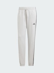 adidas Grey Essentials 3-Stripes French Terry Cuffed Joggers - Image 5 of 5