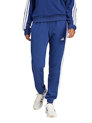 adidas Blue Essentials 3-Stripes French Terry Cuffed Joggers - Image 1 of 5