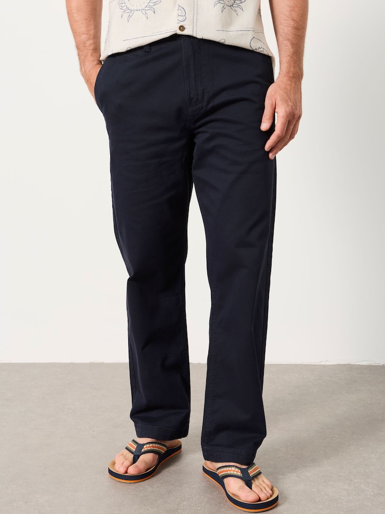 FatFace Carbis Navy Relaxed Fit Chinos - Image 1 of 5