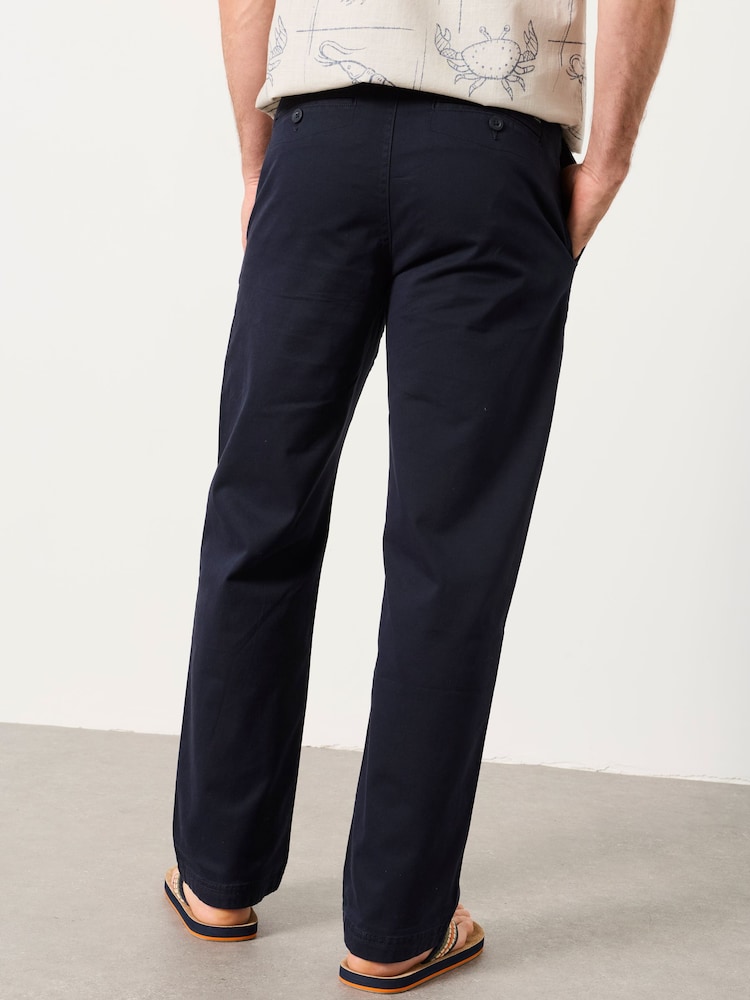 FatFace Carbis Navy Relaxed Fit Chinos - Image 2 of 5