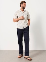 FatFace Carbis Navy Relaxed Fit Chinos - Image 3 of 5
