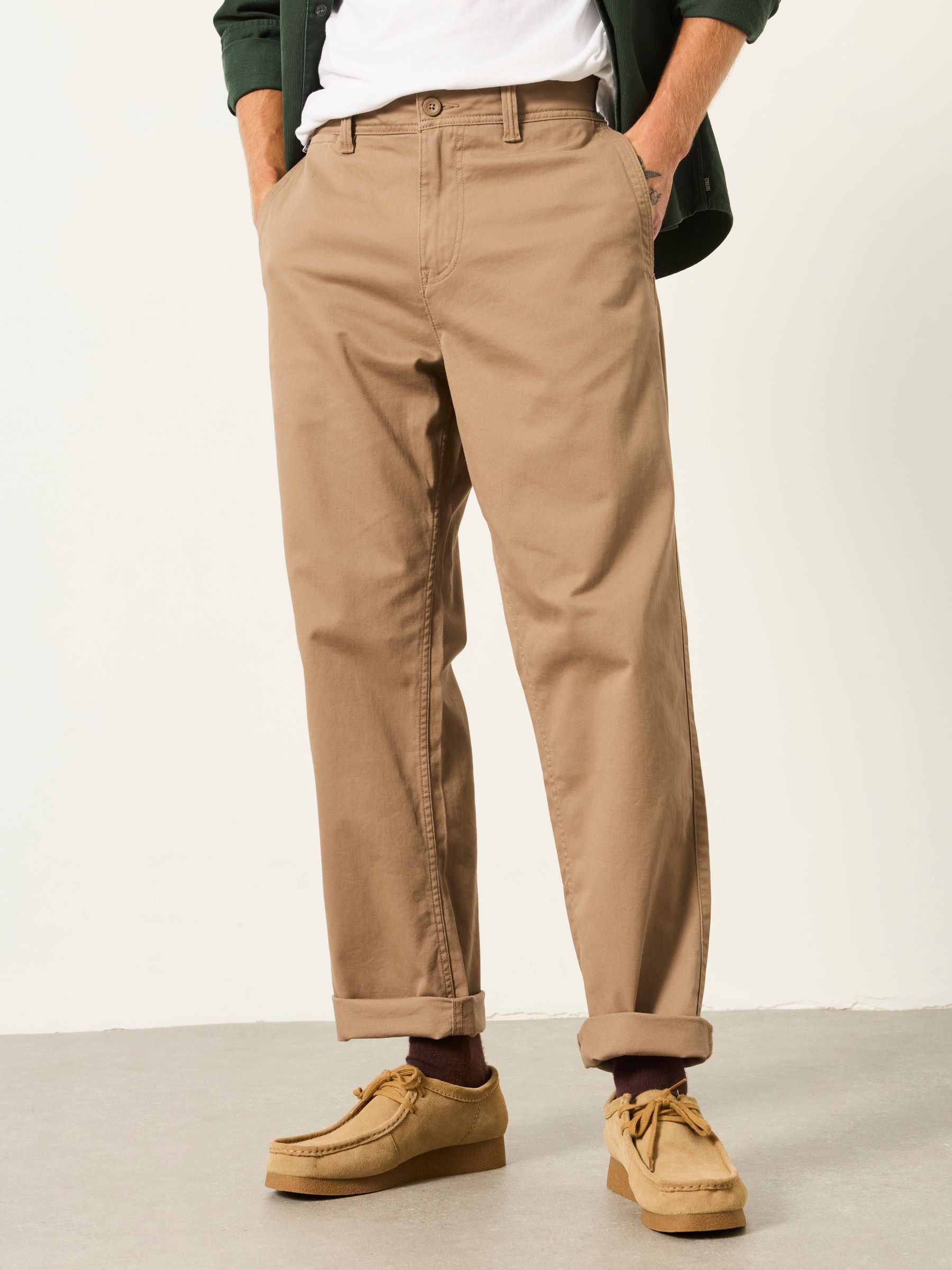 Fat Face Men's Stone Fatface Carbis Relaxed Fit Chinos