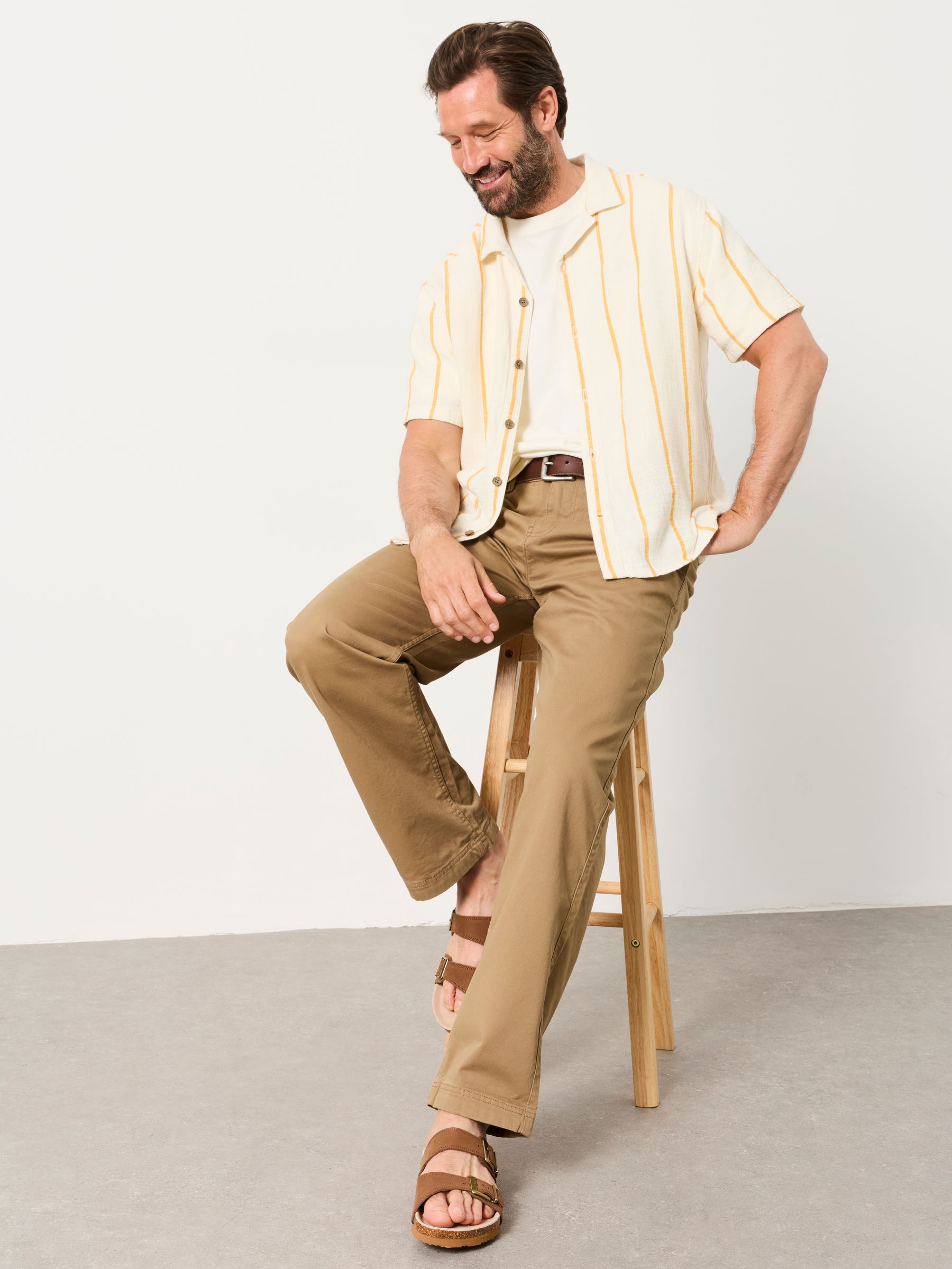 Buy FatFace Carbis Stone Relaxed Fit Chinos from Next USA