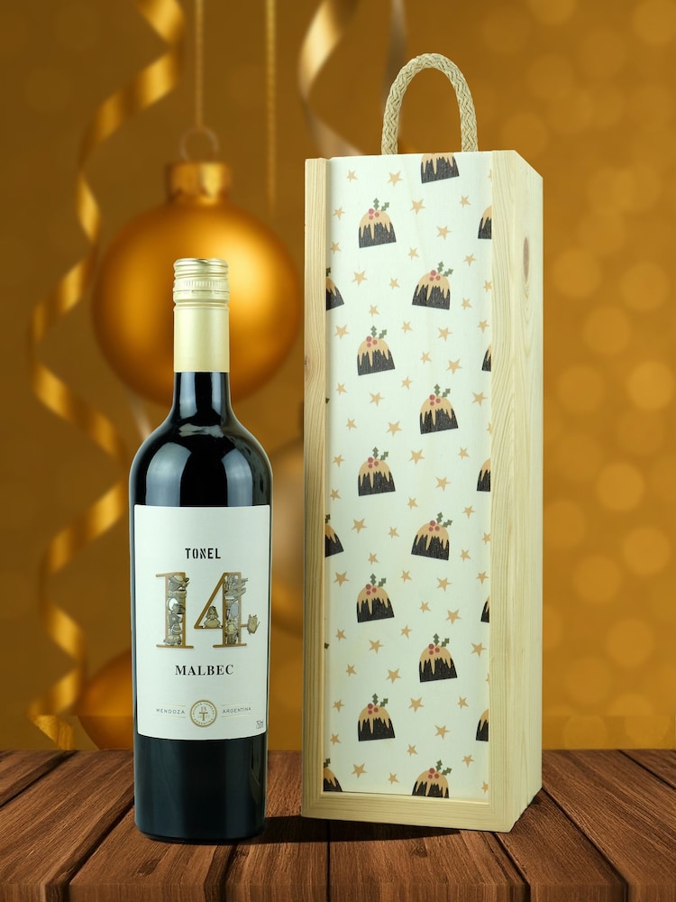 LeBonVin Christmas Tonel 14 Malbec Gift Box - Image 1 of 1 LeBonVin Christmas Tonel 14 Malbec Gift Box - Image 1 of 1