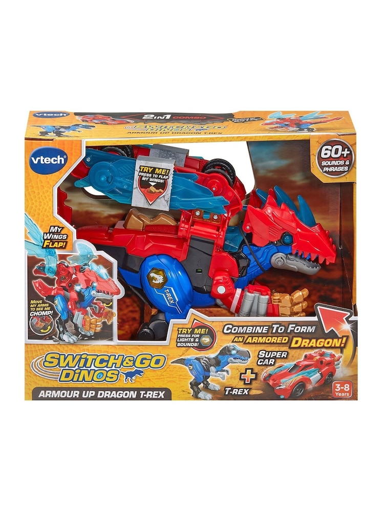V-Tech Switch & Go Dinos® Armour Up T-Rex Dragon - Image 2 of 3