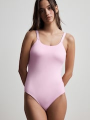 Pink Hidden Support Micro Bra Bodysuit - Image 2 of 4