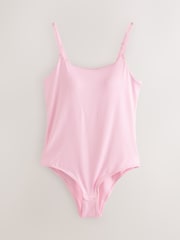 Pink Hidden Support Micro Bra Bodysuit - Image 5 of 7
