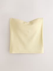 Green/Yellow Hidden Support Cotton Rib Bandeau Bra Top - Image 6 of 9