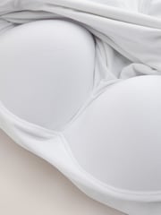 White Hidden Support Micro Bra Bodysuit - Image 3 of 4