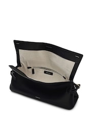 Radley Fleet Street Large Flapover Black Clutch - Image 3 of 5
