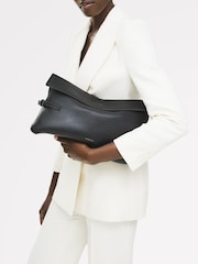 Radley Fleet Street Large Flapover Black Clutch - Image 5 of 5