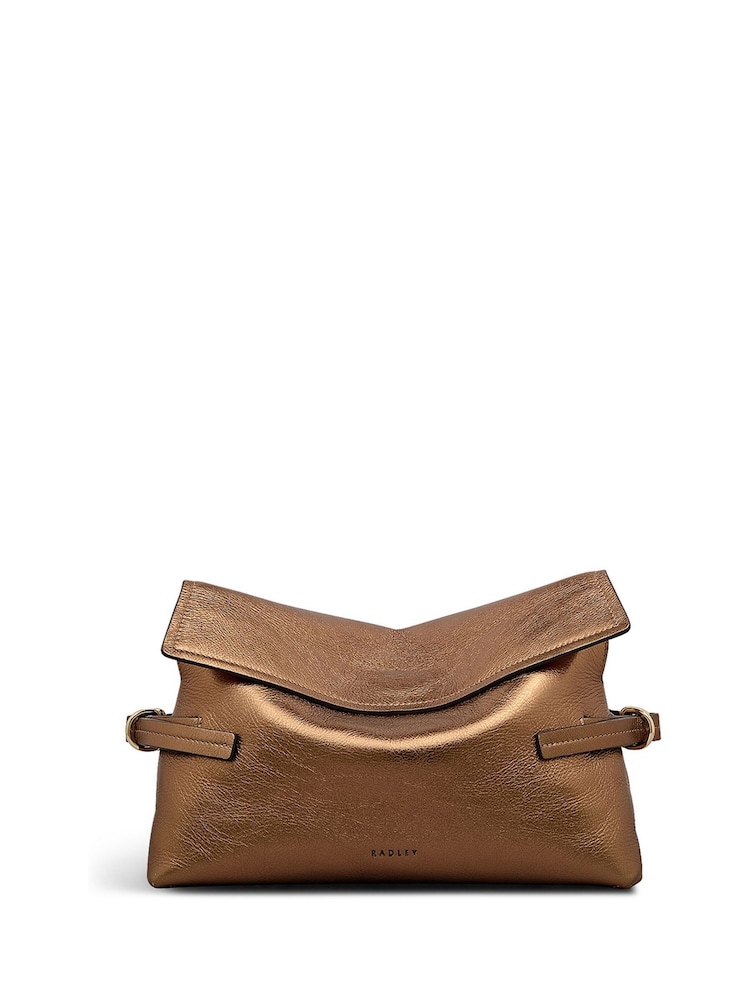 Radley Fleet Street Metallic Medium Flapover Clutch - Image 1 of 6