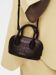 Radley The Muriel - Faux Croc Micro Ziptop Brown Grab Bag - Image 5 of 6