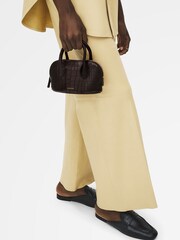 Radley The Muriel - Faux Croc Micro Ziptop Brown Grab Bag - Image 6 of 6