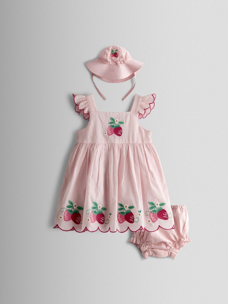 JoJo Maman Bébé Pink Dress - Image 1 of 10 JoJo Maman Bébé Pink Dress - Image 1 of 10