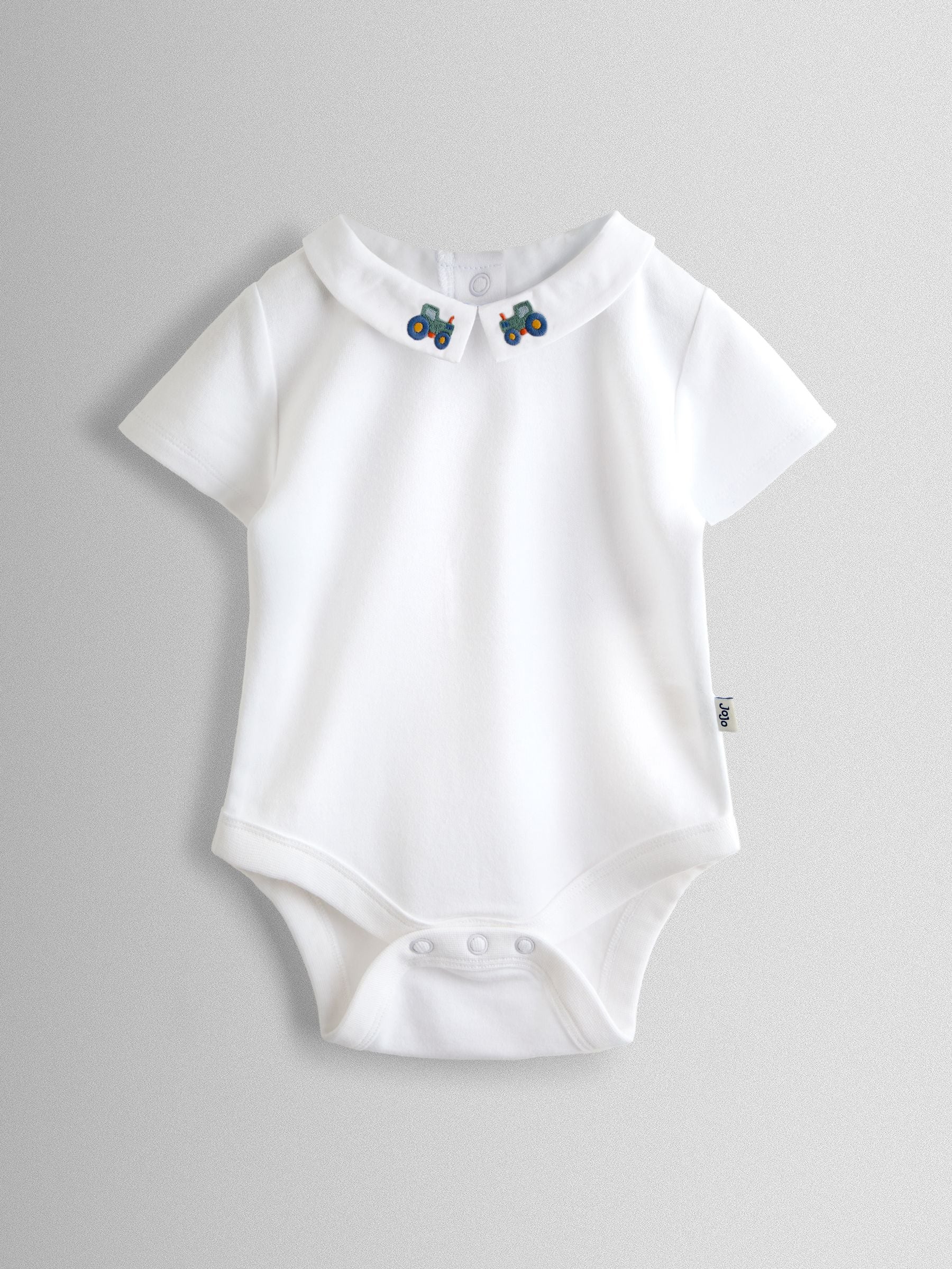 Jojo Maman Bébé White Embroidered Collar Body