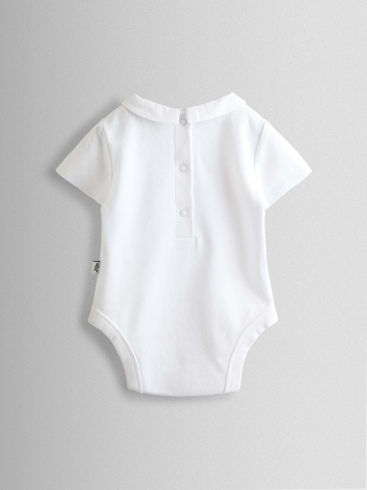 JoJo Maman Bébé White Embroidered Collar Body - Image 2 of 3