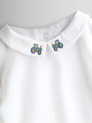 JoJo Maman Bébé White Embroidered Collar Body - Image 3 of 3