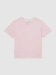 Reiss Pale Pink Belle 3-9 yrs Cotton Crew-Neck T-Shirt - Image 2 of 4