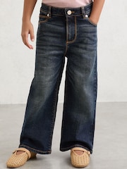 Reiss Indigo Scarlett Wide-Leg Jeans - Image 3 of 5