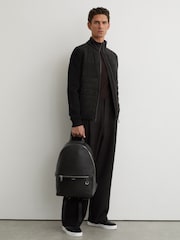 Reiss Bram Quilted Hybrid Zip-Through Jacket - Imagen 4 de 8