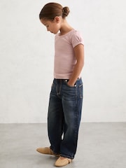 Reiss Indigo Scarlett Wide-Leg Jeans - Image 3 of 5