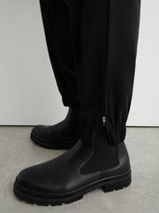 Reiss Black Ascend Technical Cuffed Drawstring Trousers - Image 4 of 7