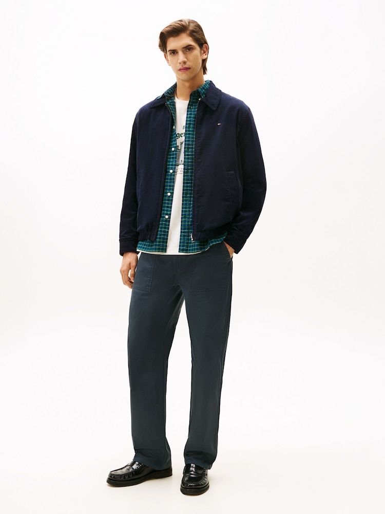 Tommy Hilfiger Blue Corduroy Reversible Ivy Jacket - Image 1 of 6