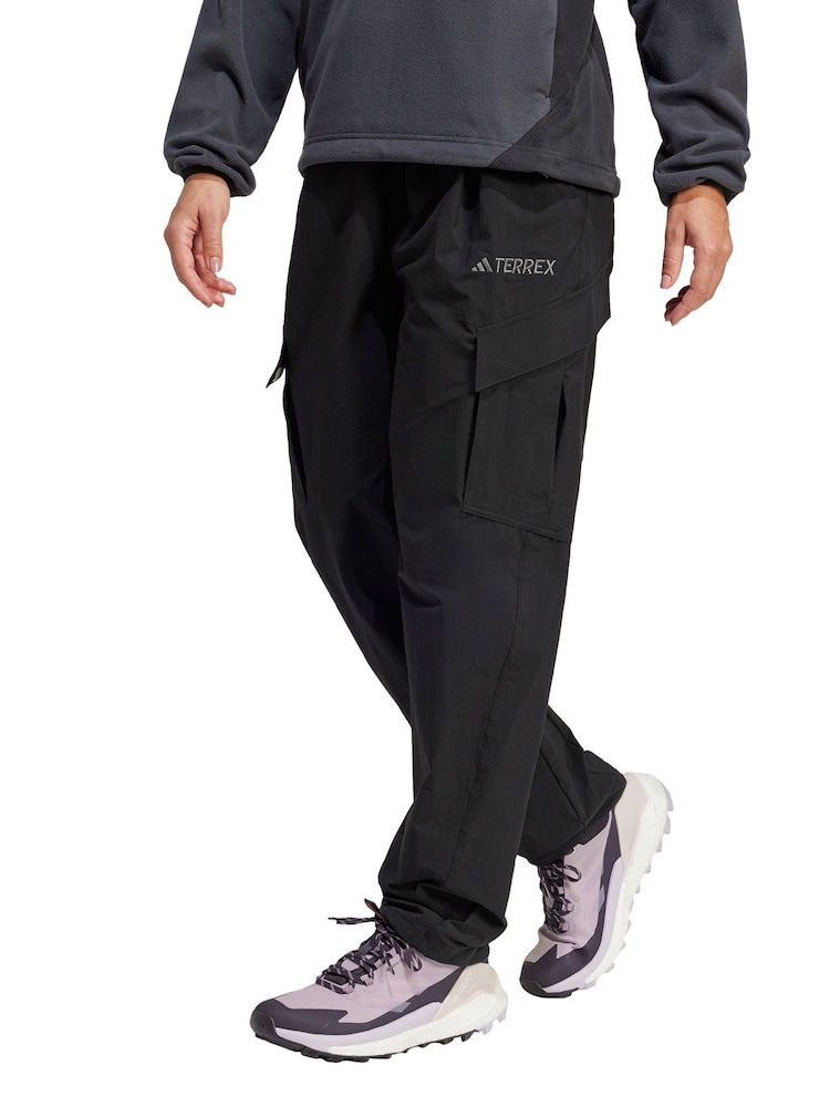 adidas Terrex Black Xploric Cargo Joggers - Image 1 of 5 adidas Terrex Black Xploric Cargo Joggers - Image 1 of 5