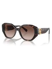 Ralph Lauren The Juliette Butterfly Brown Sunglasses - Image 4 of 5
