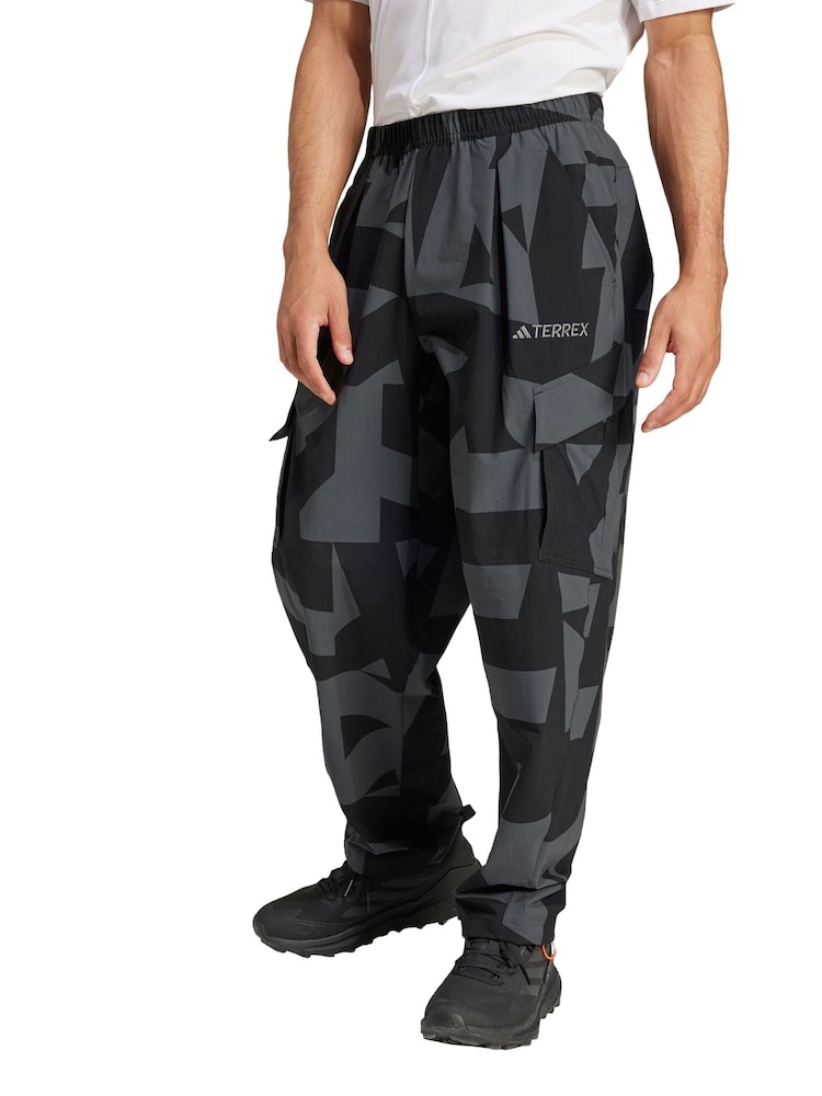 adidas Terrex Black Xploric Cargo Printed Joggers - Image 1 of 5