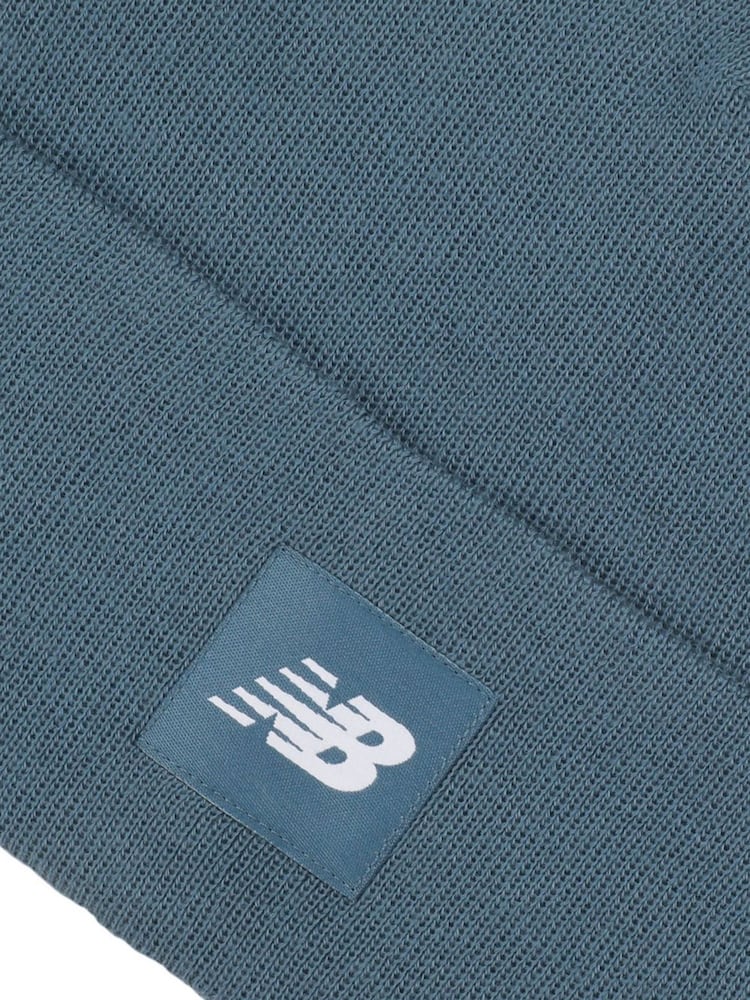 New Balance Blue Flying NB Knit Cuffed Beanie - Image 3 of 3 New Balance Blue Flying NB Knit Cuffed Beanie - Image 3 of 3