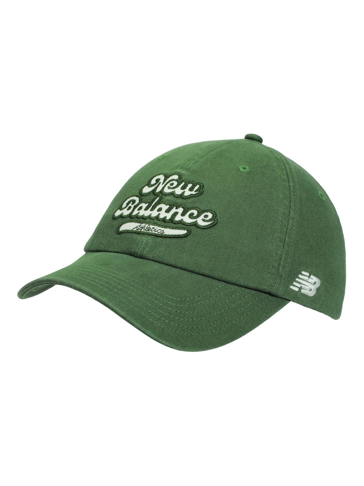 New Balance Green Athletics 6 Panel Athletics Legacy Hat - Image 1 of 3 New Balance Green Athletics 6 Panel Athletics Legacy Hat - Image 1 of 3