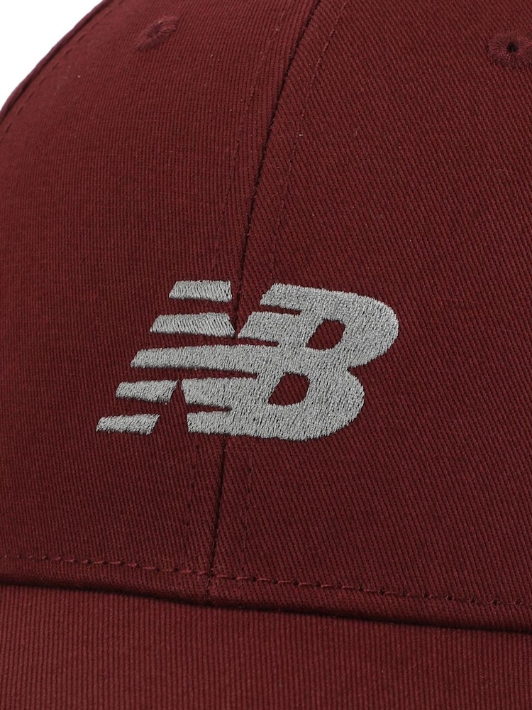 New Balance Red 6 Panel Structured Snapback Hat - Image 3 of 3 New Balance Red 6 Panel Structured Snapback Hat - Image 3 of 3