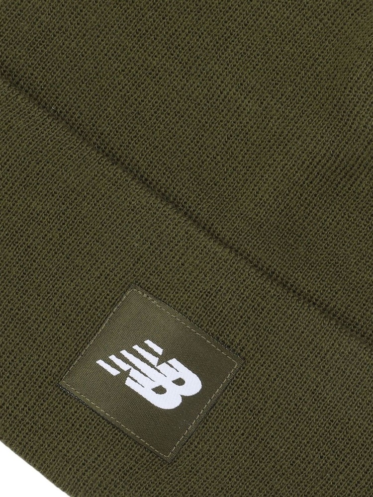 New Balance Brown Flying NB Knit Cuffed Beanie - Image 3 of 3 New Balance Brown Flying NB Knit Cuffed Beanie - Image 3 of 3