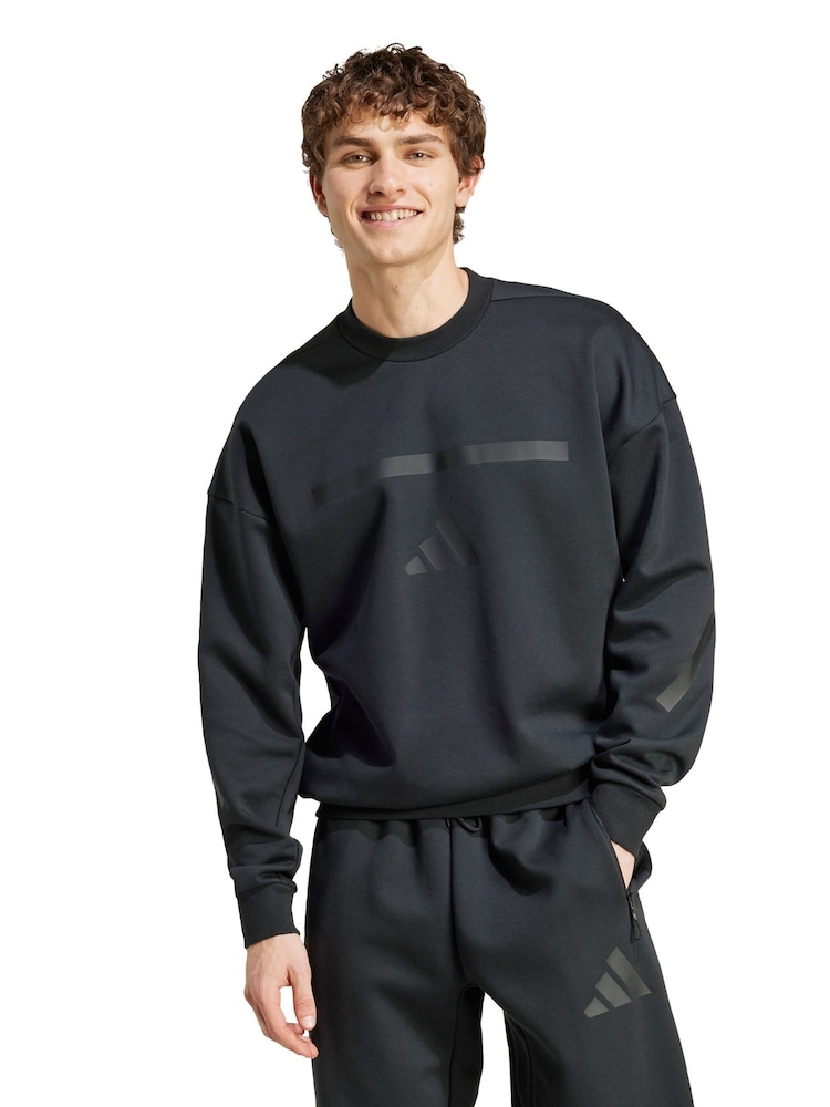 adidas Black New Z.N.E. Sweatshirt - Image 1 of 5