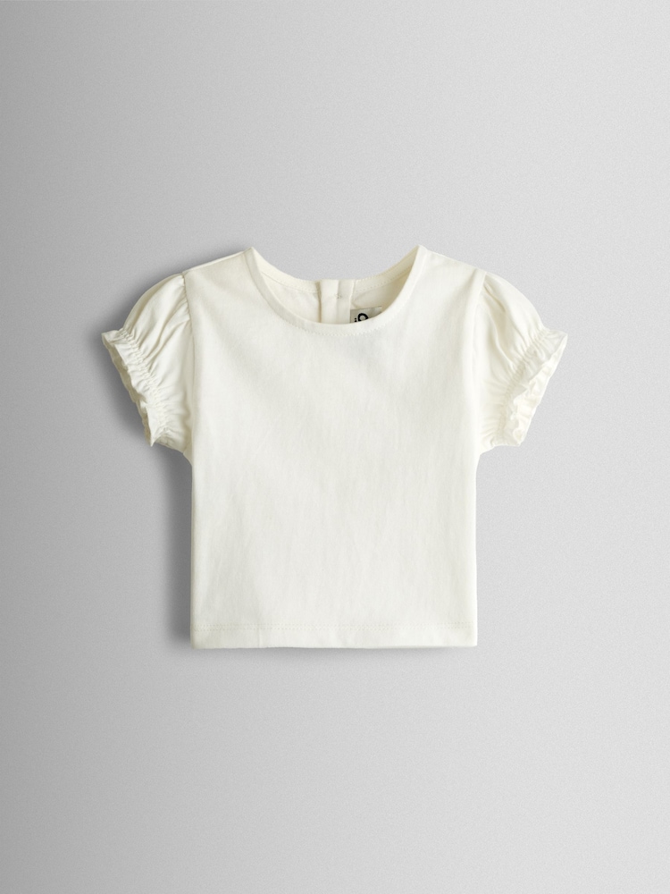 JoJo Maman Bébé Pink Seersucker Stripe Dungarees & T-Shirt Set - Image 2 of 6