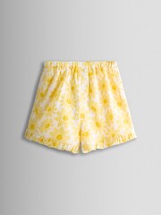 JoJo Maman Bébé Yellow Daisy Square Neck Top & Short Set - Image 5 of 7