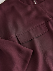 Purple Utility Style Boxy T-Shirt - Image 8 of 8