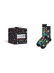 Happy Socks Black 2-Pack Holiday Tree Socks Gift Set - Image 1 of 4