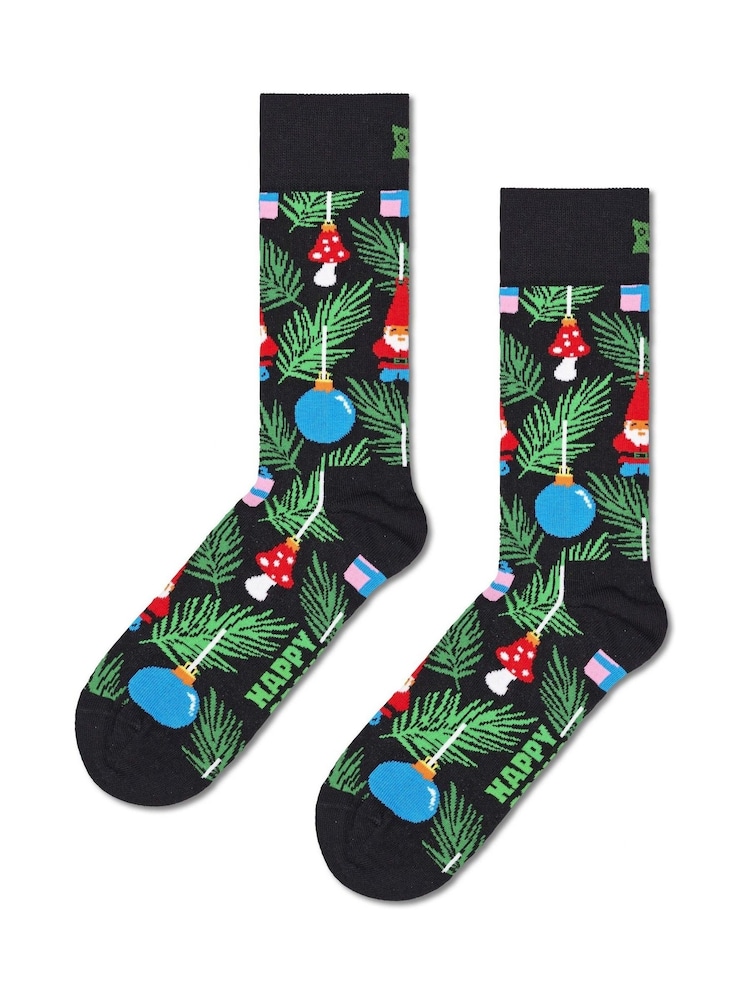 Happy Socks Black 2-Pack Holiday Tree Socks Gift Set - Image 2 of 4