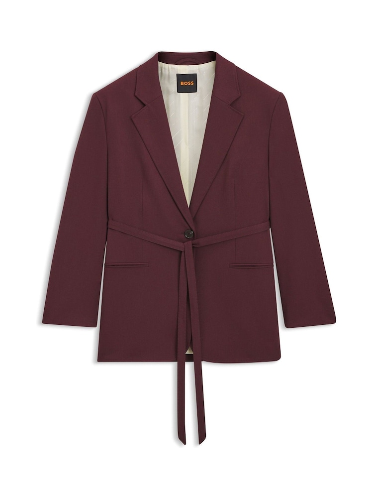 BOSS Jalara Belted Oversized Blazer - Imaginea 1 din 1