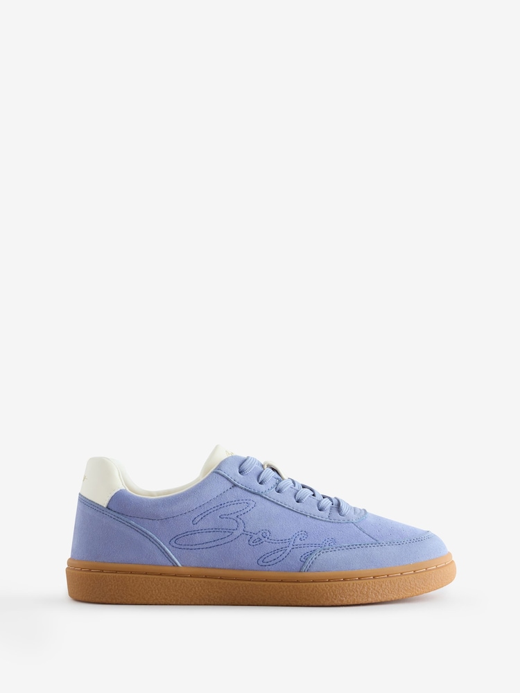 Blau - BOSS Everlynn Tenn Sneaker mit tonalem Logo - Bild 1 von 1