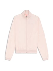 HUGO Pink All Over Print Crop Zip Through Jersey Jacket - Image 6 of 6