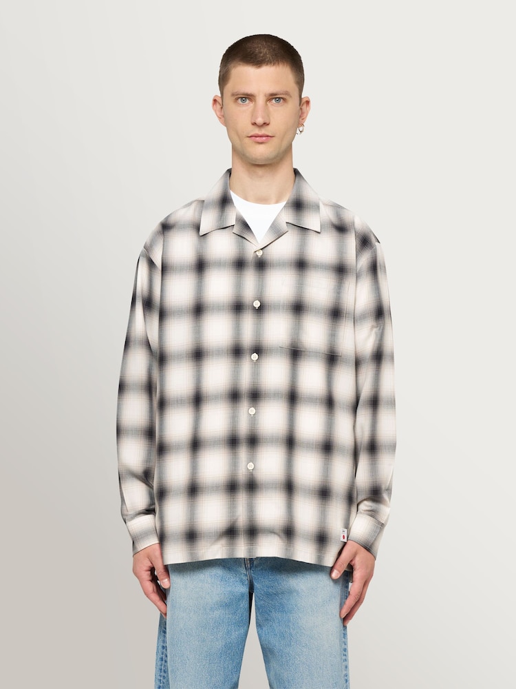 Edwin White Hombre Plaid Long Sleeve Shirt - Image 1 of 9