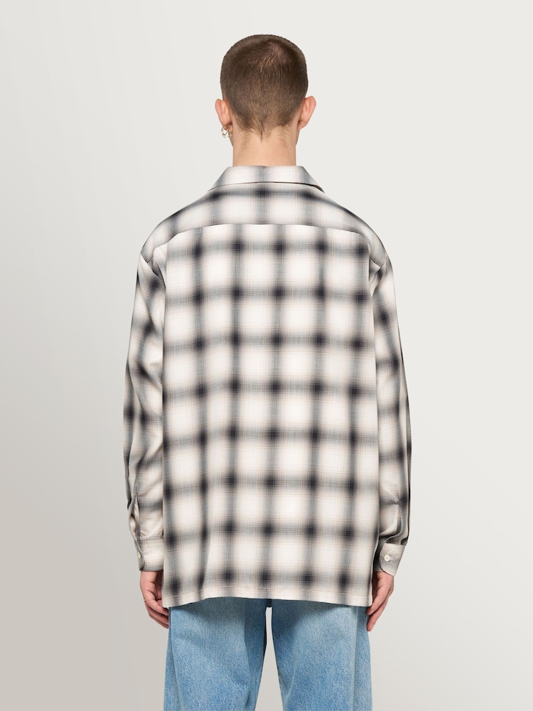 Edwin White Hombre Plaid Long Sleeve Shirt - Image 2 of 9