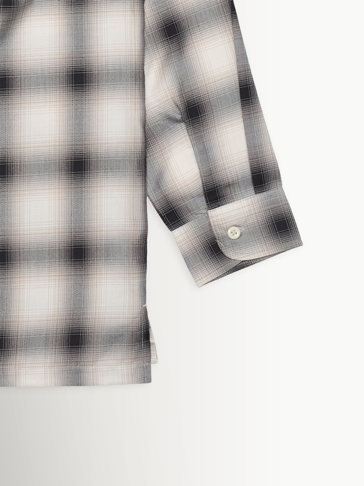 Edwin White Hombre Plaid Long Sleeve Shirt - Image 9 of 9